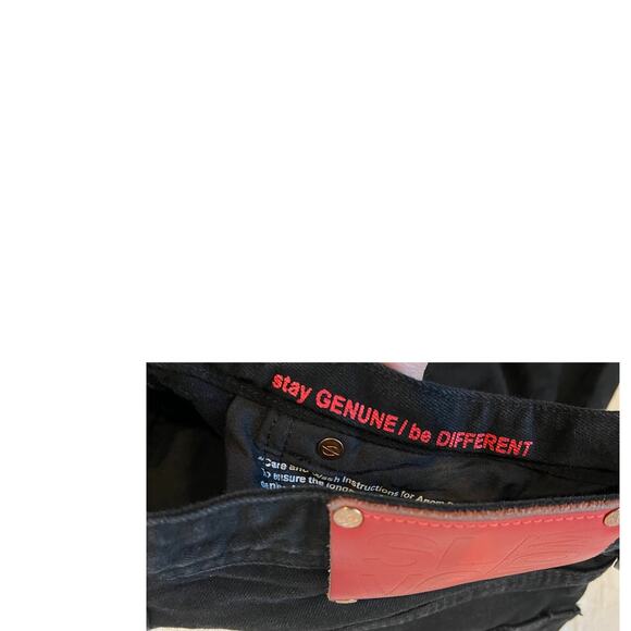 ANOM Selvedge Weaving Slim Black Jeans Men's 30x30 - Picture 3 of 7